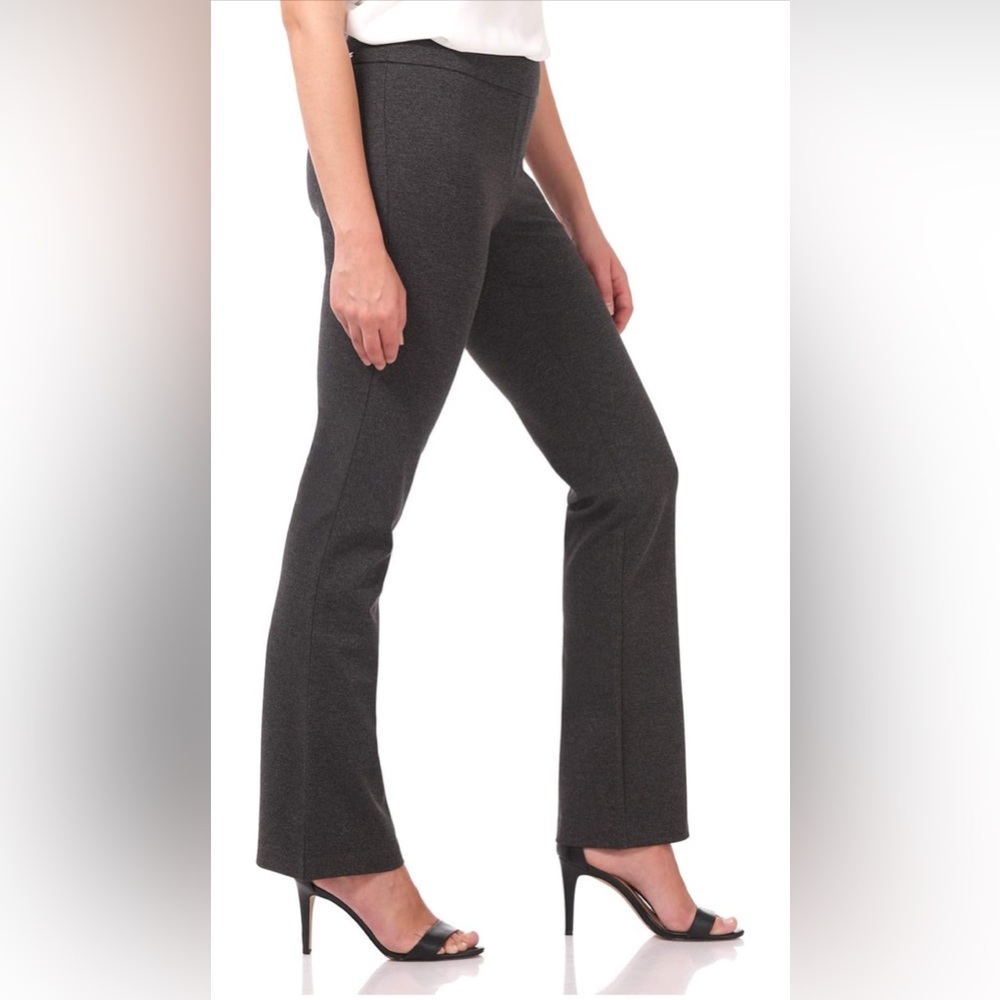 EUC - bootcut pants - charcoal grey - Rekucci - knit secret figure - Size 12